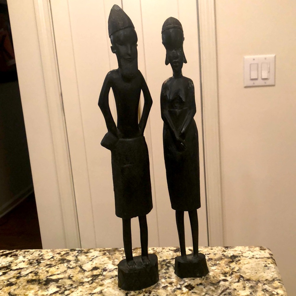 African tribal carved statues. Phenomenal.